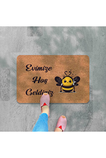 M&H Quality Modern Digital Printed - Welcome Written Mat, Non-Slip Base and Hooded Knitted Blouse