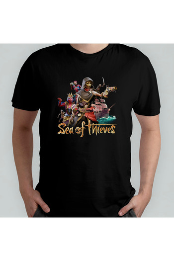 Pixxa Sea of ​​Thieves Crew Neck 100% βαμβακερό T-shirt - Μοντέλο 1