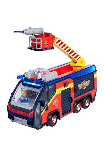 Simba Masina de pompieri Simba Fireman Sam Jupiter cu lumini, sunete si figurine