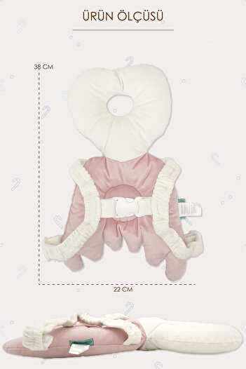 mordesign Baby Head Protection Pillow, Adjustable Toddler Protection Pillow, Angel Wing, Medium