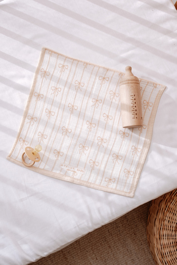 Atelier Babbi 3-Piece Mouth Diaper Set - Ribbon / Beige