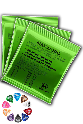 Maxword Gt-classic-3x Quality Classical Guitar Strings 3 Sets Set (10 PENNY GIFT)