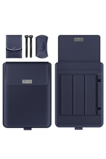 TEKNETSTORE Huawei Matebook D14 Compatible Case Leather Carry and Work Bag with Magnet Stand