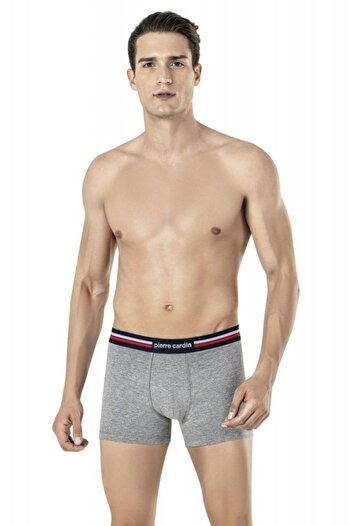 Pierre Cardin Navy-Red-Grey Melange Color Cotton Men's 3-Piece Boxed Boxers Th.Cl.3.Vr.95.Pc.Vr