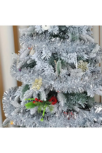 hediyeofisi 3Pcs 2 Meters New Year's Silvery Neck Rope Garland Party Neck Rope New Year's Party