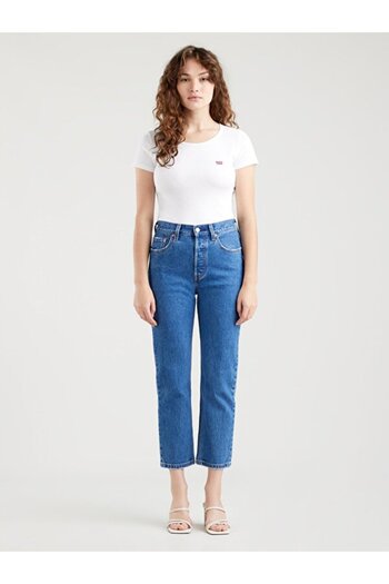 Levi's 501 Regular Fit Ψηλόμεσο Cropped Jeans ΤΖΙΝ ΠΑΝΤΕΛΟΝΙ A7739