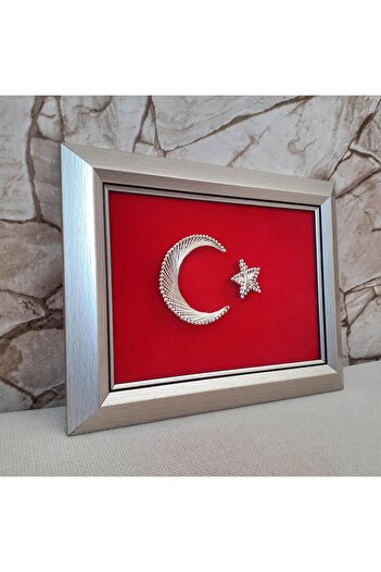 Payidar Filografi MASAÜSTÜ AY YILDIZ TÜRK BAYRAĞI FİLOGRAFİ SANATI EL YAPIMI HEDİYELİK