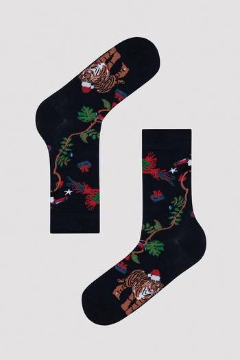 Penti New Year Animal Black 2-Piece Socks