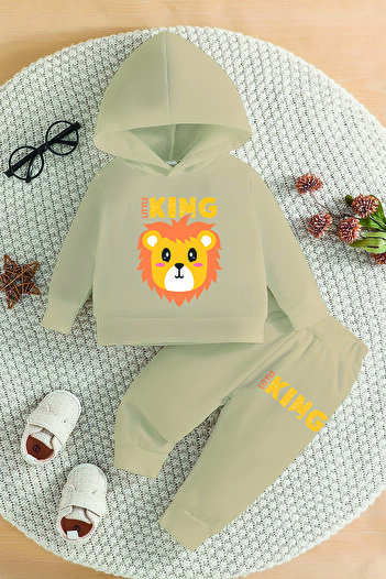ADABEBEK Premium Lion King Printed Hooded Baby Suit 11075