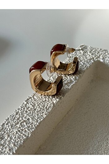 Rossetto Atelier Burgundy Square Earrings