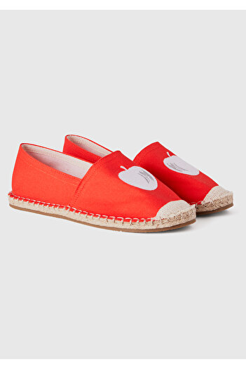 United Colors of Benetton Unisex Kırmızı Meyve Desenli Loafer