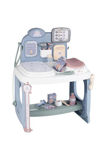 Smoby Centru de ingrijire pentru papusi Smoby Baby Care Center albastru cu accesorii