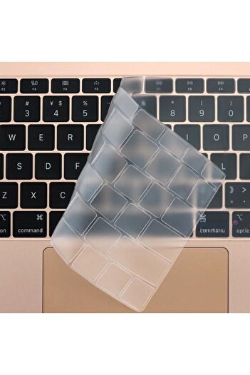 Nezih Case Macbook Air 2020 13 Inc M1 A2337 / A2179 Compatible Turkish Q Keyboard Slim Transparent Keyboard Protective Case