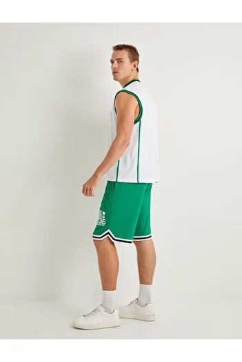 Koton Šortky s elastickým pasem s potiskem basketbalového sloganu