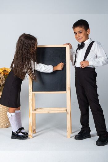 KÜÇÜĞÜM BUTİK Black Boy's Slippers and Bow Tie (Salopet-Bowknot)