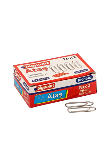 Bigpoint 25 mm Nickel Paper Clip No:2 - Antioxidation Rocket Type Nickel Plated