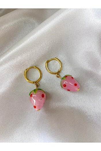 SINE ACCESSORY Strawberry Glass Earrings
