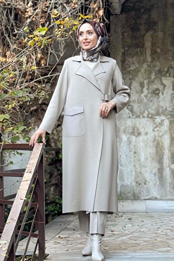 MISS DALIDA Deri Cepli Hırka T25k-9012 Bej