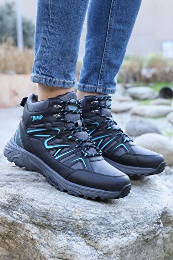 Kids Club Shoes Jump 28682 - Ορθοπεδικές ανδρικές μπότες, αντιολισθητική σόλα και μαύρο περίγραμμα