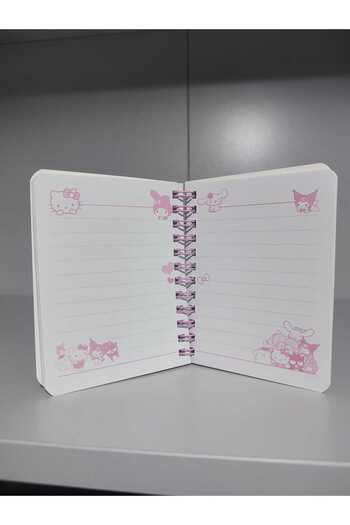 Kaptan Mavi Kuromi Hello Kitty My Melody Cinnamoroll - 60 Sheets Lined Spiral Notebook