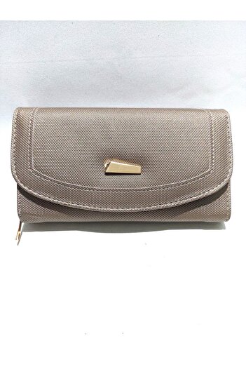 Newish Polo Envelope Model Covered Zippered Faux Leather Women's Portfolio Wallet-Large Size