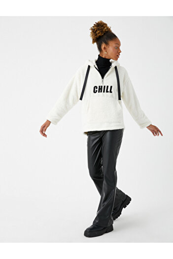 Koton 3wal10206ık Sweat pentru damă Ecru