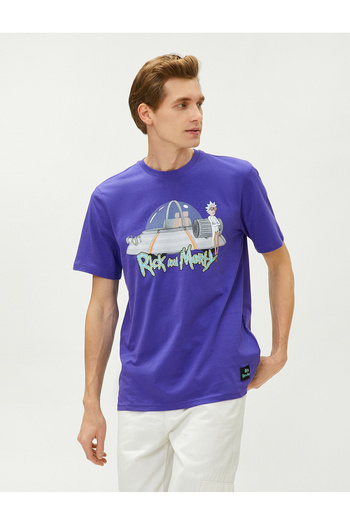 Koton Koszulka Rick And Morty z licencjonowaną bawełnianą nadrukiem