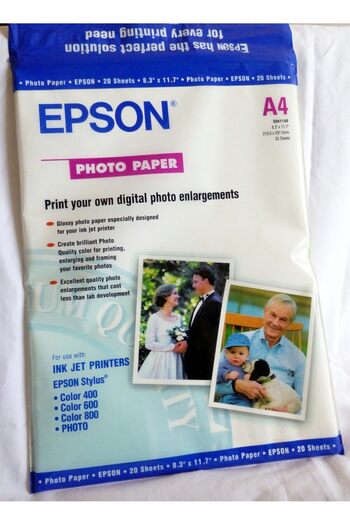EPSON Photo Paper, A4 20 Sheets