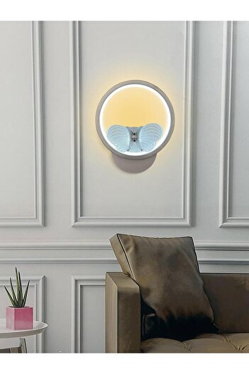 RSCOLLECTIONS Kelebek Yuvarlak Modern İthal Led Aplik