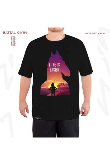 ZOKAWEAR Μαύρο μπλουζάκι Oversize Bojack Horseman v3 με στάμπα μεγάλου μεγέθους (Bol)