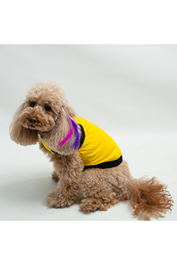 Buddy Store Cat and Dog Outfit Clothes - Pikachu Face Printed Yellow Undershirt