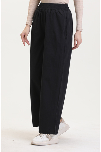 sefamerve Jeans with Elastic Waist 2734B-01 Black