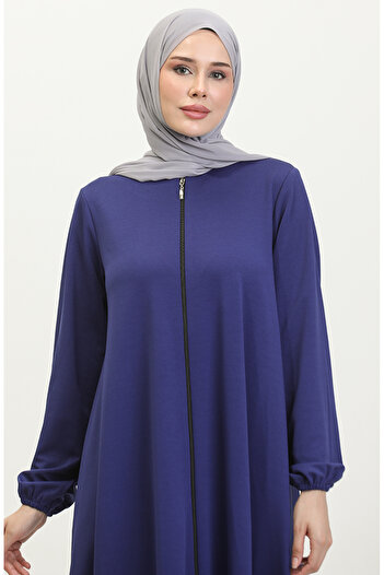 sefamerve Fermuarlı Double Mevlana Ferace 2029-03 Saks