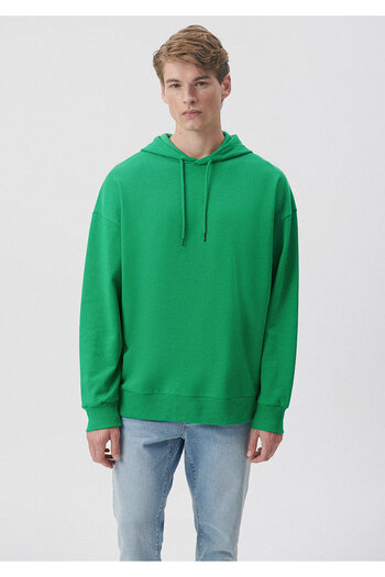 Mavi Hooded Green Basic Sweatshirt 0610062-71704
