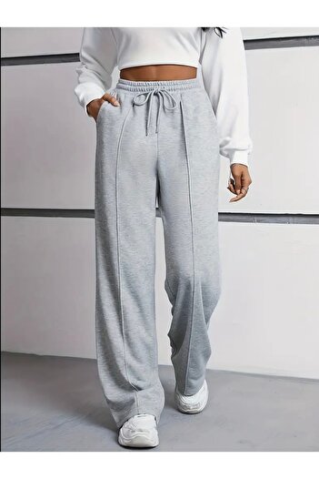 LACKH Sweatpants Women's Comfortable Wear Grey Bol Leg