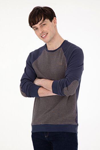 U.S. Polo Assn. Erkek İndigo Sweatshirt 50290763-VR028