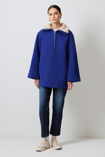 Touché Privé COLLAR PURPLE SWEATSHIRT