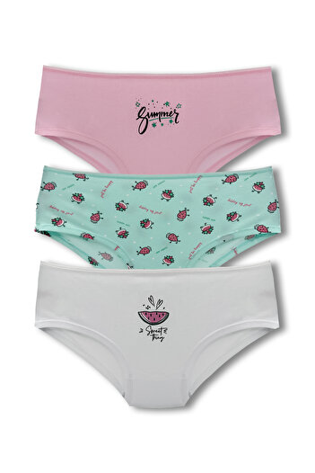 HNX Chiloți din bumbac pentru femei Hipster - Set de 3