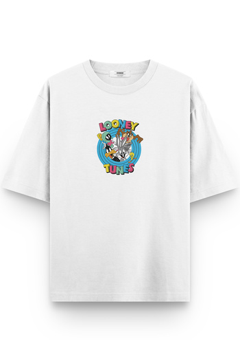 Overoz Looney Tunes Bugs Bunny Printed Semi Oversize T-Shirt 1161
