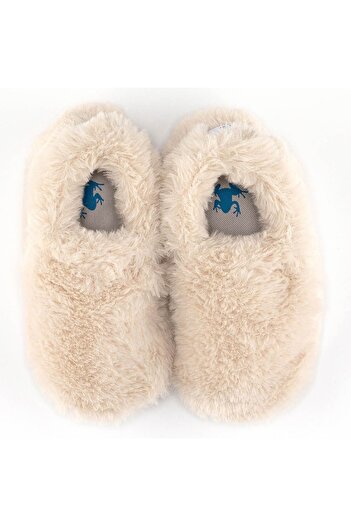 HOPFRÖG Εκρού Unisex Baby Fur Booties