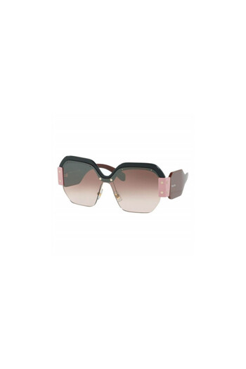 Miu Miu Women Square Sunglasses- Mu 09ss - Lense Size:32mm - Brown
