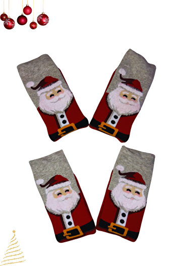 Genel Markalar Sakallı Noel Baba figürlü Termal Yılbaşı Çorabı