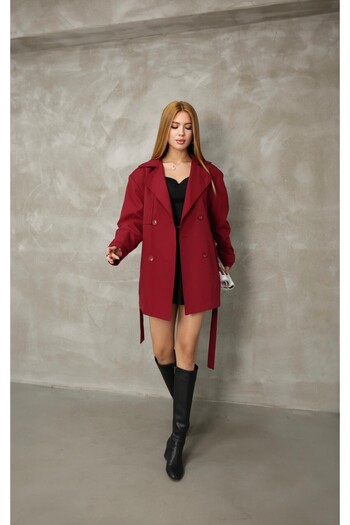 TANISA Tns-4431 Model Kaline Trench Coat