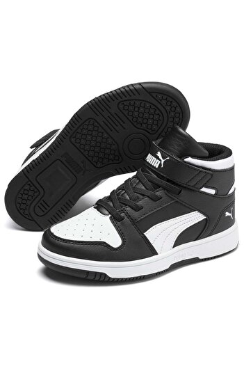 Puma 370488 Rebound Joy Layup Sl V Ps Kids Sports Shoes Black-White