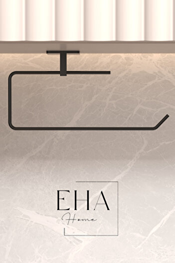 EHA HOME Yapışkanlı Siyah Kağıt Havluluk Rulo Havluluk Peçetelik Yapışkanlı Tasarım Askı