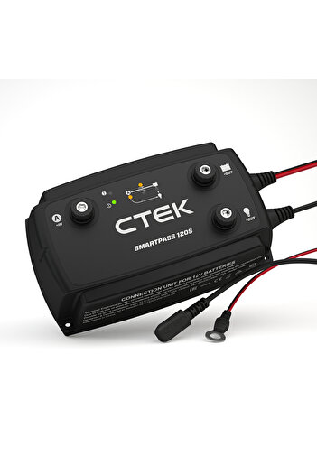 CTEK SMARTPASS 120S، 12 فولت، 120 أمبير، نظام إدارة الشحن السريع للبطارية المزدوجة