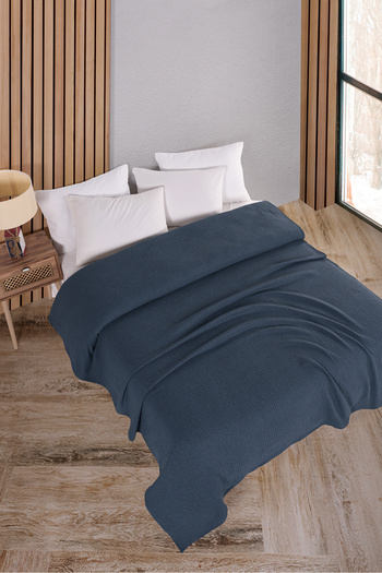 Evim Бавовняна ковдра Maya Indigo багатофункціональна двоспальна - 200x230 см