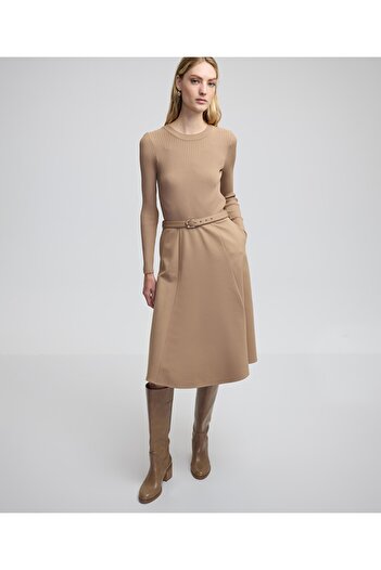 İpekyol Knitwear Mix Belt Dress