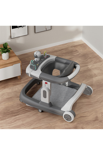 Fab N Funky Classic and Stylish 2 in 1 Baby Activity Walker - Grey