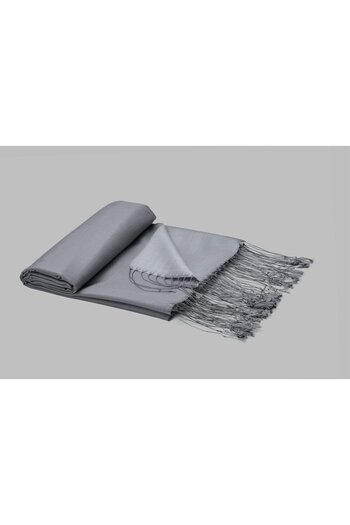 ARMANDA 100% Silk Shawl - Smoke-grey Color